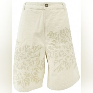 Billy Reid Cream Embroidered Sz 32 Men's Shorts